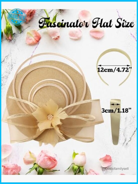 Fascinator Hat Tea Party Wedding Headband Elegant Feather Hair Accessory main image 6